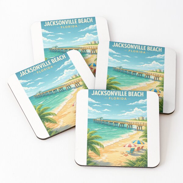 Item preview, Jacksonville Beach Florida Atlantic Shore Ponte Vedra First Coast Waterfront designed and sold by Places On Earth.