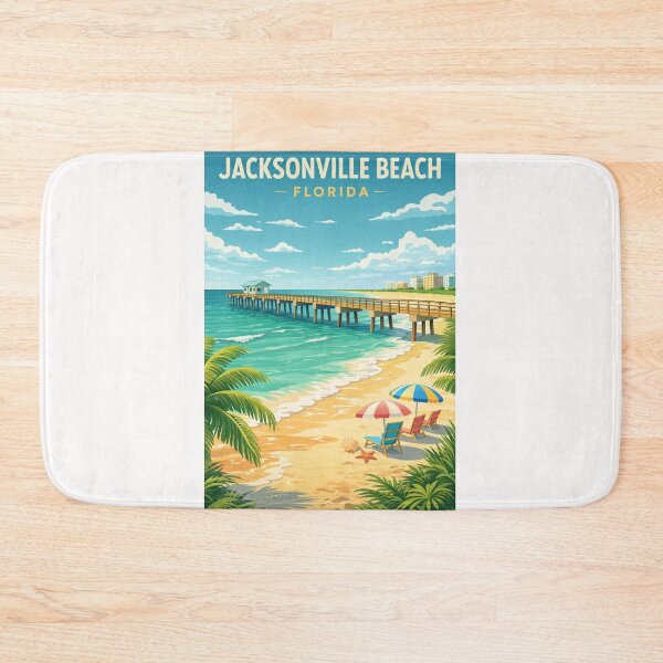 Item preview, Jacksonville Beach Florida Atlantic Shore Ponte Vedra First Coast Waterfront designed and sold by Places On Earth.
