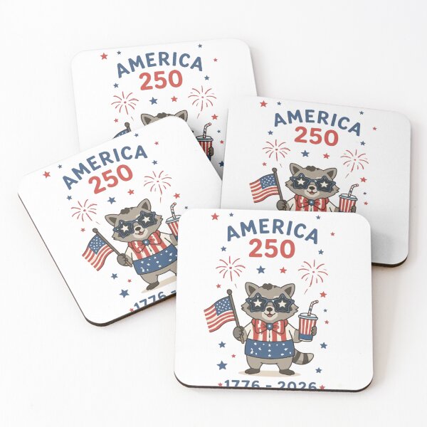 Item preview, America 250 Patriotic Raccoon Art - Cute USA 1776-2026 Semiquincentennial Celebration Design designed and sold by Picasfarmer.