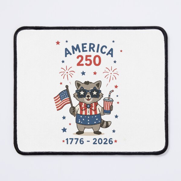 Item preview, America 250 Patriotic Raccoon Art - Cute USA 1776-2026 Semiquincentennial Celebration Design designed and sold by Picasfarmer.