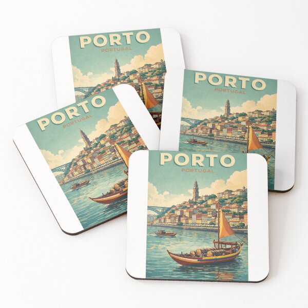 Item preview, Porto Portugal Ribeira Douro River Dom Luis Gaia Waterfront Heritage designed and sold by Places On Earth.