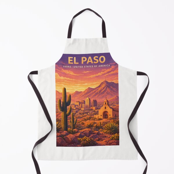 Item preview, El Paso Texas Franklin Mountains Rio Grande Borderlands Desert Gateway designed and sold by Places On Earth.