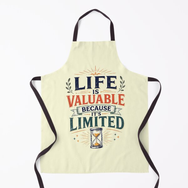 Item preview, Life Is Valuable Limited Time Quote designed and sold by Anjonn Vibes Designs.