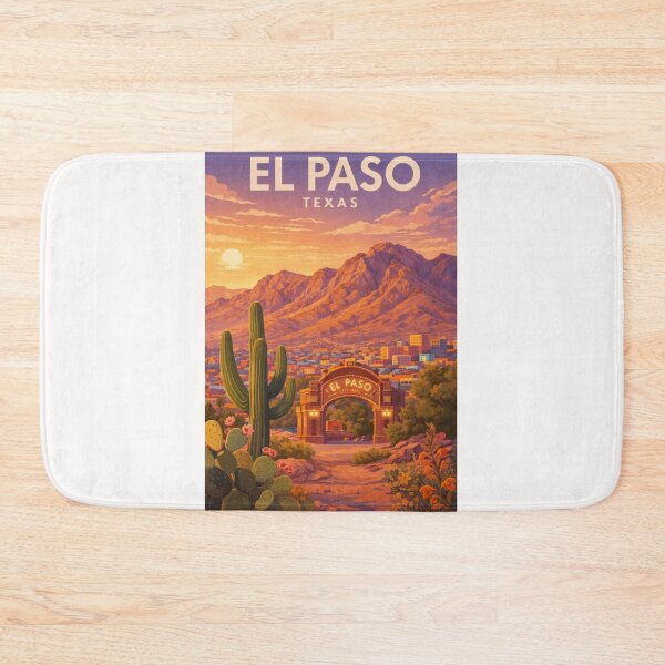Item preview, El Paso Texas Franklin Mountains Hueco Tanks Rio Grande Southwestern Heritage designed and sold by Places On Earth.
