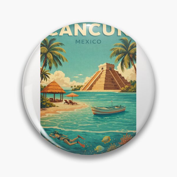 Item preview, Cancun Mexico Riviera Maya Chichen Itza Caribbean Yucatan Coast Escape designed and sold by Places On Earth.