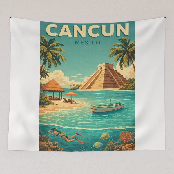 Item preview, Cancun Mexico Riviera Maya Chichen Itza Caribbean Yucatan Coast Escape designed and sold by Places On Earth.