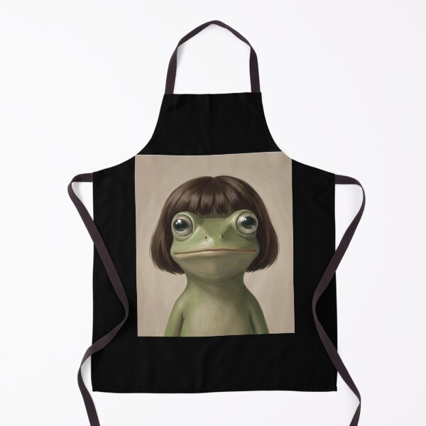 Item preview, Cute Frog Portrait Aesthetic Meme Frog Art Soft Vintage Style designed and sold by ArcaneArtistry.
