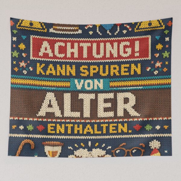 Item preview, Funny knitting pattern design for aging with humor designed and sold by Mauswohn.