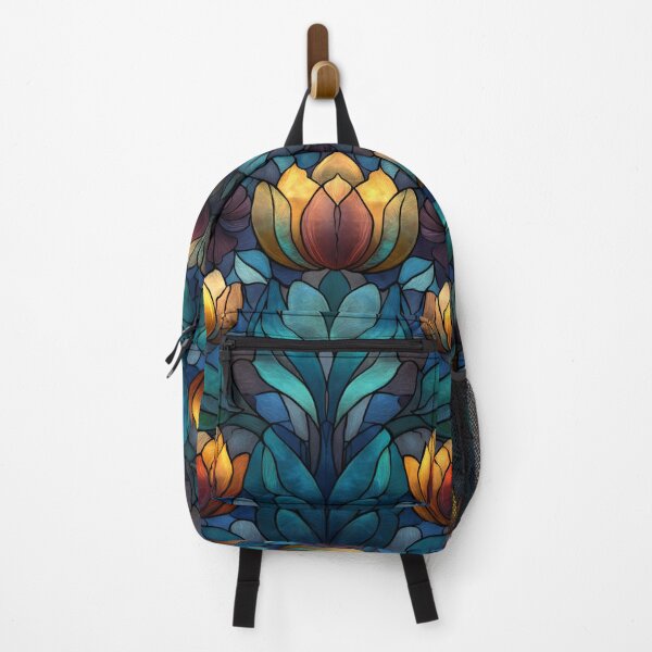 Item preview, Stained Glass Effect Beautiful Peony Flowers Design Pattern designed and sold by GrinGalore.