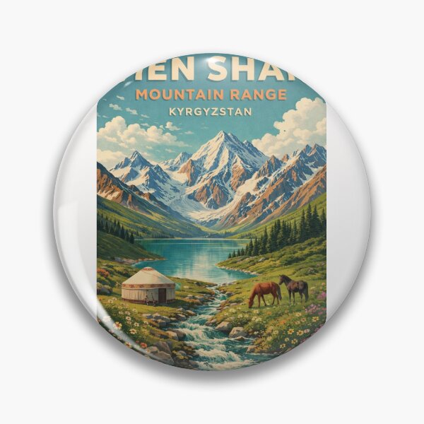 Item preview, Tien Shan Kyrgyzstan Issyk Kul Ala Too Alpine Silk Road Highlands designed and sold by Places On Earth.