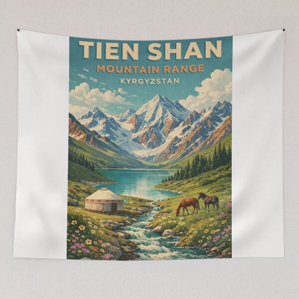 Item preview, Tien Shan Kyrgyzstan Issyk Kul Ala Too Alpine Silk Road Highlands designed and sold by Places On Earth.