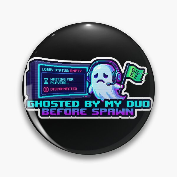 Item preview, Ghosted By My Duo Retro Pixel Art designed and sold by Oommen Studio .