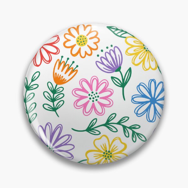 Item preview, colorful doodle Floral Pattern  designed and sold by jkrphoto.