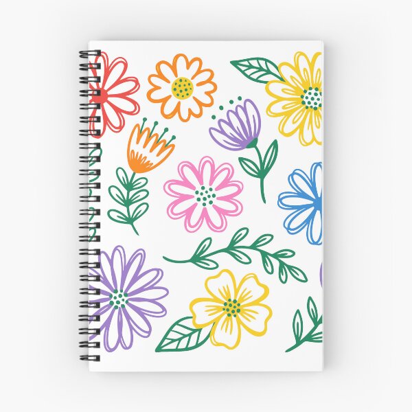 Item preview, colorful doodle Floral Pattern  designed and sold by jkrphoto.