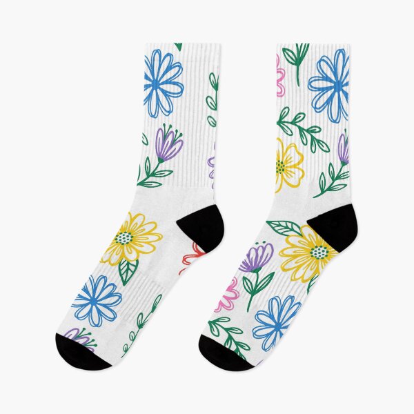 Item preview, colorful doodle Floral Pattern  designed and sold by jkrphoto.