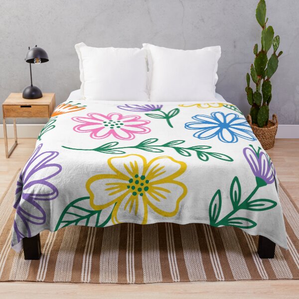 Item preview, colorful doodle Floral Pattern  designed and sold by jkrphoto.