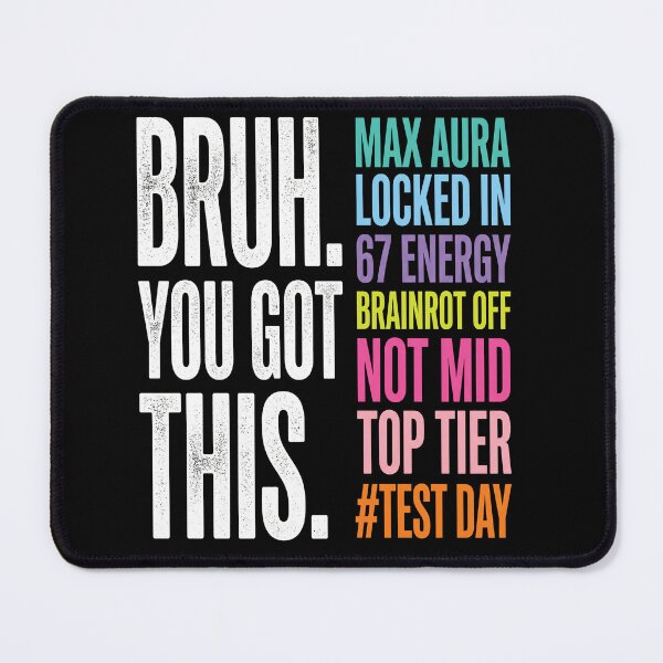 Item preview, Bruh You Got This Bold Meme Typography Funny Student Shirt designed and sold by ArcaneArtistry.