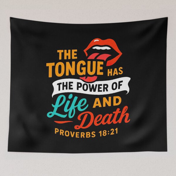 Item preview, Proverbs 18:21 The Tongue Has The Power Of Life And Death designed and sold by plushism.