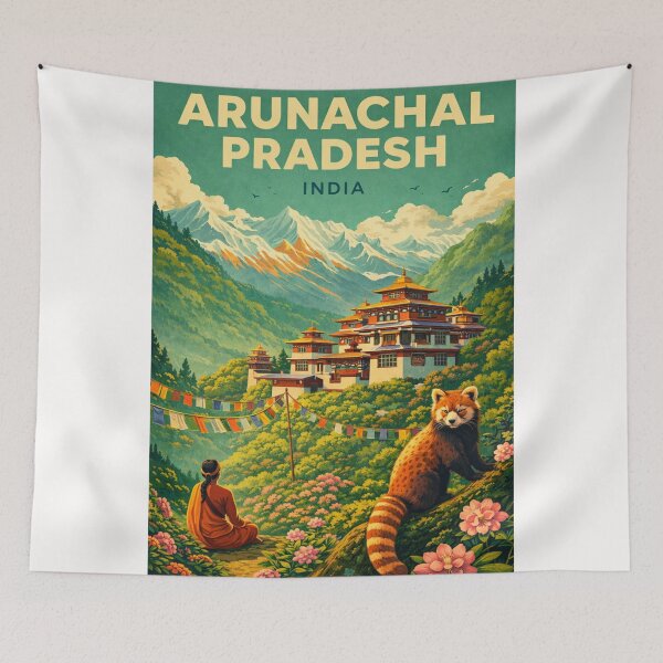 Item preview, Arunachal Pradesh India Tawang Monpa Sela Pass Eastern Himalaya Heritage designed and sold by Places On Earth.