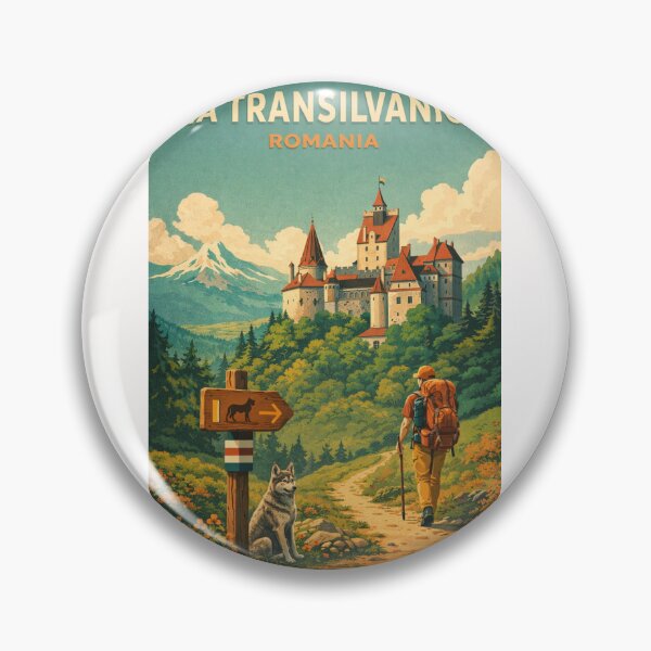 Item preview, Via Transilvanica Romania Transylvania Carpathians Bran Fortress Mountain Route designed and sold by Places On Earth.