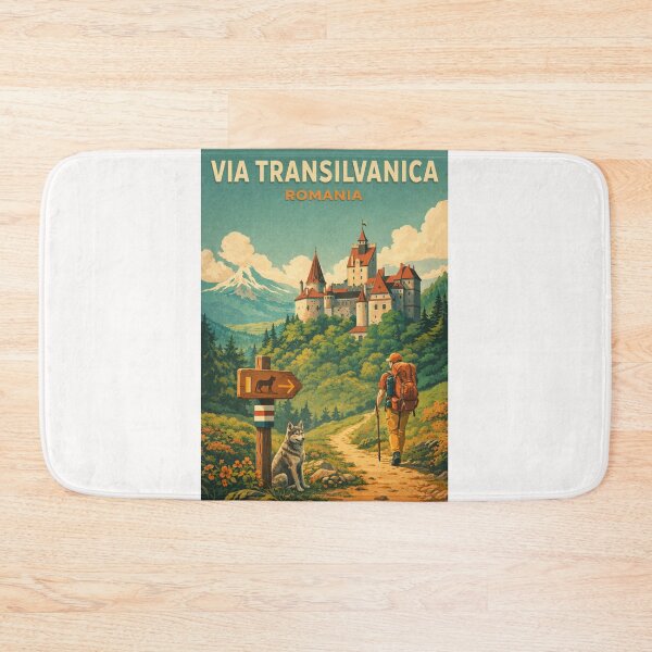 Item preview, Via Transilvanica Romania Transylvania Carpathians Bran Fortress Mountain Route designed and sold by Places On Earth.