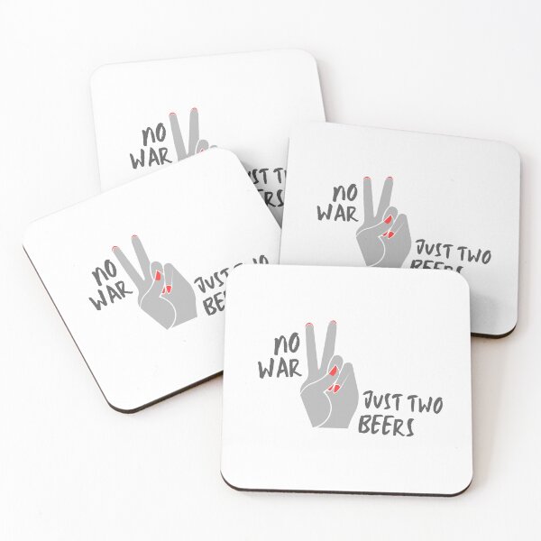 Item preview, No War Just Two Beers Peace Sign Design designed and sold by Everyday shop | Creativity first | Eastern Europe Style.