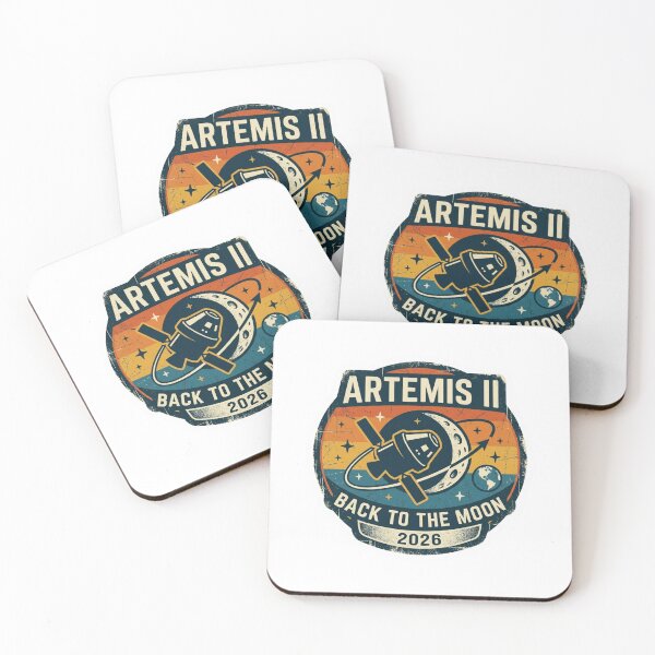 Item preview, Artemis II Mission 2026 Retro Moon  designed and sold by designerr23 ⭐⭐⭐⭐⭐.