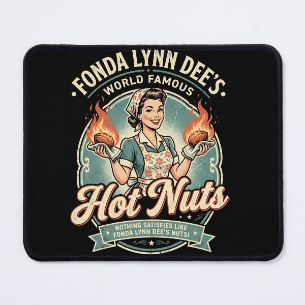 Item preview, Fonda Lynn Dees Hot Nuts Funny Vintage Retro Parody Tee designed and sold by ArcaneArtistry.
