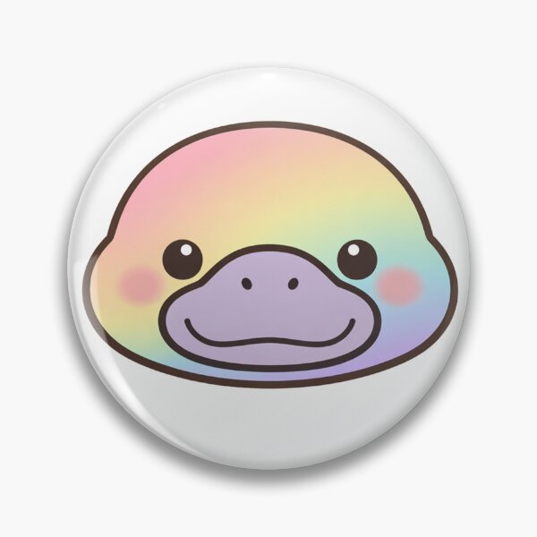 Item preview, Rainbow Cute Platypus Face Kawaii designed and sold by Owcomm.