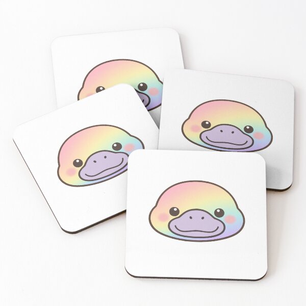 Item preview, Rainbow Cute Platypus Face Kawaii designed and sold by Owcomm.