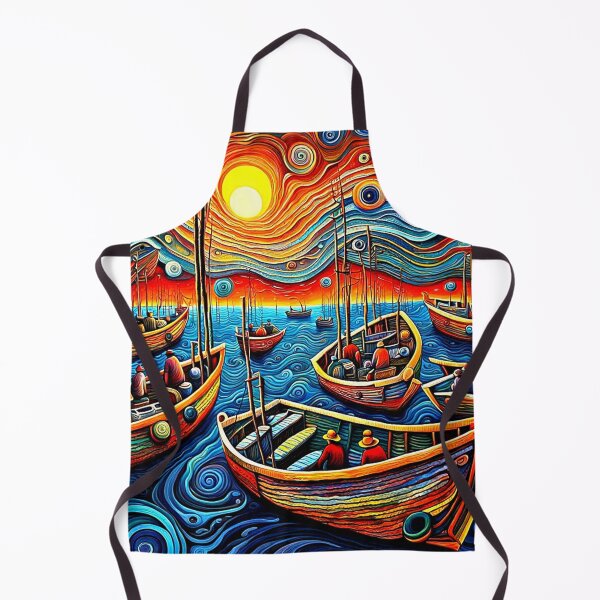 Item preview, Fishing Fleet at sunset designed and sold by George Hutton Hunter.