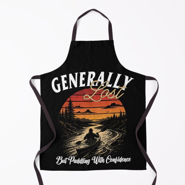 Item preview, Generally Lost But Paddling With Confidence - Kayaking Retro Sunset Design designed and sold by Jt41.