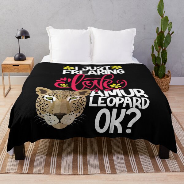 Item preview, I Just Freaking Love Amur Leopard Ok designed and sold by CosmoKitsch.