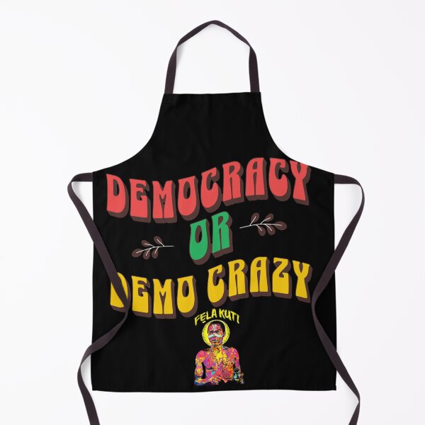 Item preview, Fela Kuti Democracy or Demo Crazy Afrobeat Music Retro Vintage Typography T-Shirt designed and sold by Youngkev-arts.
