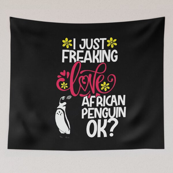 Item preview, I Just Freaking Love African Penguin Ok designed and sold by CosmoKitsch.