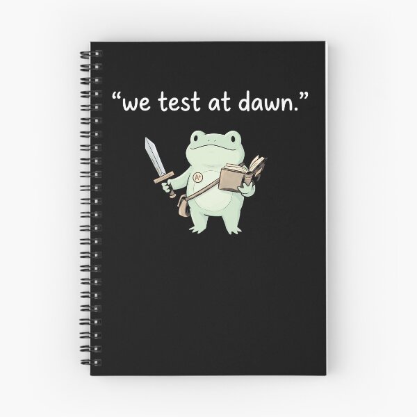 Item preview, We Test At Dawn Cute Frog Study Meme Aesthetic Shirt designed and sold by ArcaneArtistry.