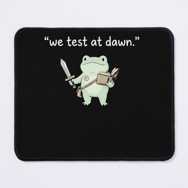 Item preview, We Test At Dawn Cute Frog Study Meme Aesthetic Shirt designed and sold by ArcaneArtistry.