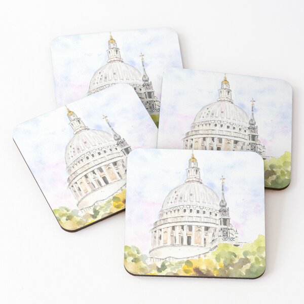 Item preview, St. Pauls Cathedral watercolour painting  designed and sold by ColorandColor.