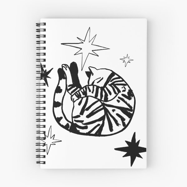 Item preview, Curled Cat – Minimal Black Cat Illustration designed and sold by Lunar Fern.