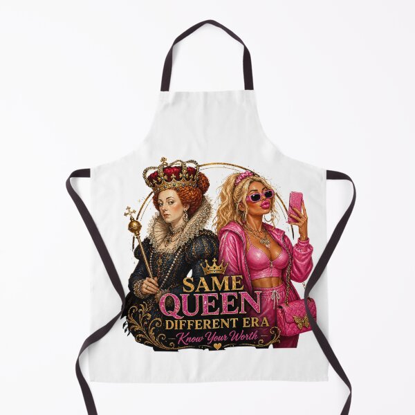 Item preview, Same Queen Different Era – Vintage Queen vs Modern Glam Girl T-Shirt designed and sold by Aimetoi.