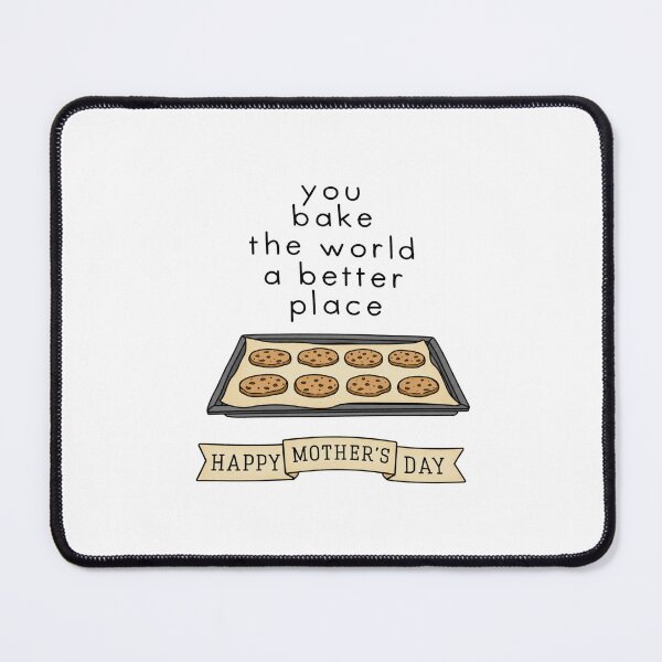 Item preview, You Bake The World A Better Place Mother's Day Cookie designed and sold by krystalRomanart.