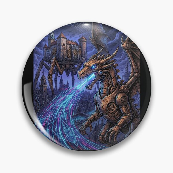 Item preview, Biomechanical Dragon Breathing Data: Steampunk Clockwork City and Walking Cathedral designed and sold by Wild Hare.