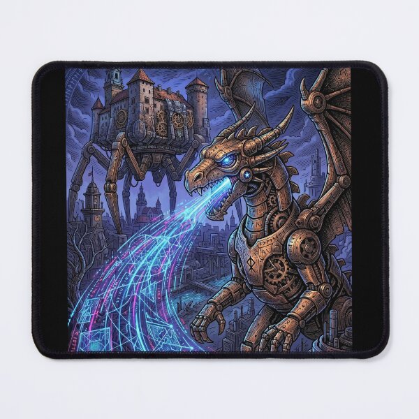 Item preview, Biomechanical Dragon Breathing Data: Steampunk Clockwork City and Walking Cathedral designed and sold by Wild Hare.