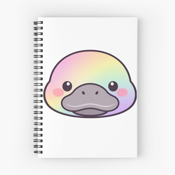 Item preview, Rainbow Platypus Face Cute Kawaii designed and sold by Owcomm.