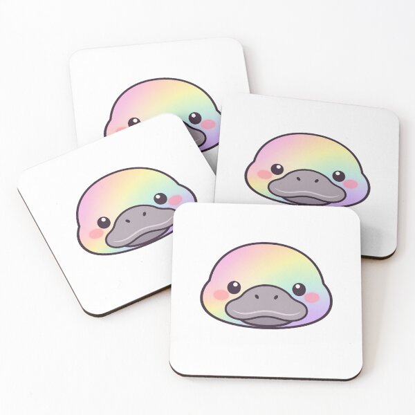 Item preview, Rainbow Platypus Face Cute Kawaii designed and sold by Owcomm.