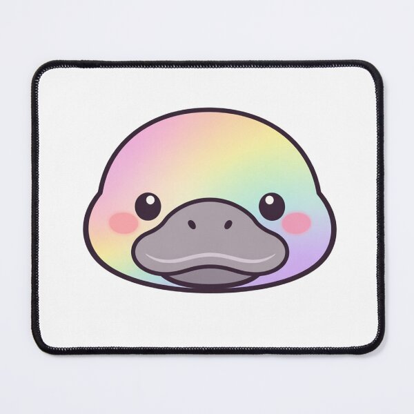 Item preview, Rainbow Platypus Face Cute Kawaii designed and sold by Owcomm.