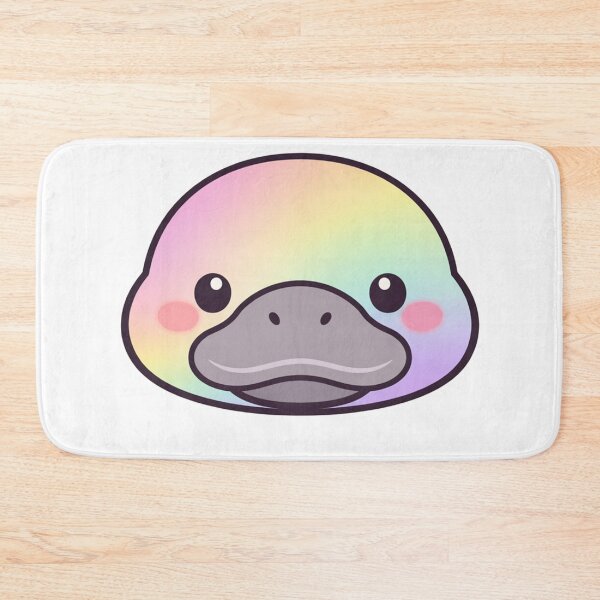 Item preview, Rainbow Platypus Face Cute Kawaii designed and sold by Owcomm.