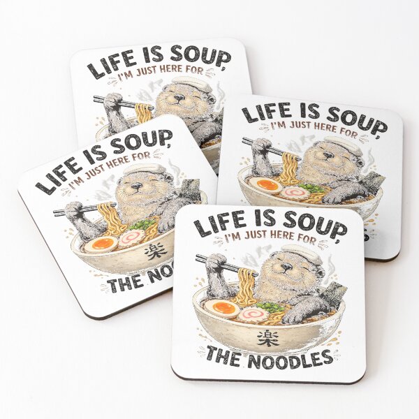 Item preview, Funny Life Otter in Soup designed and sold by Piccologifts.
