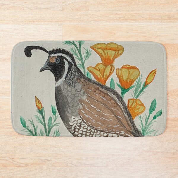 Item preview, California state bird & flower, the California quail & California poppy designed and sold by Matt Starr Fine Art .