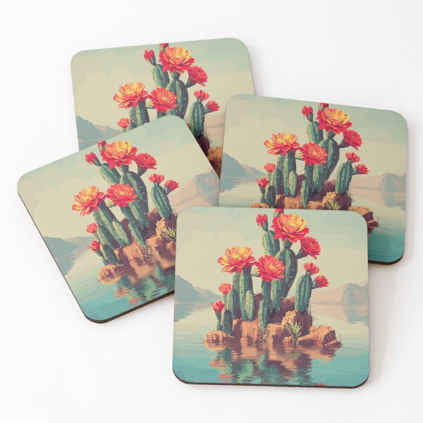 Item preview, The Floating Oasis - Desert Cacti designed and sold by bapupa.